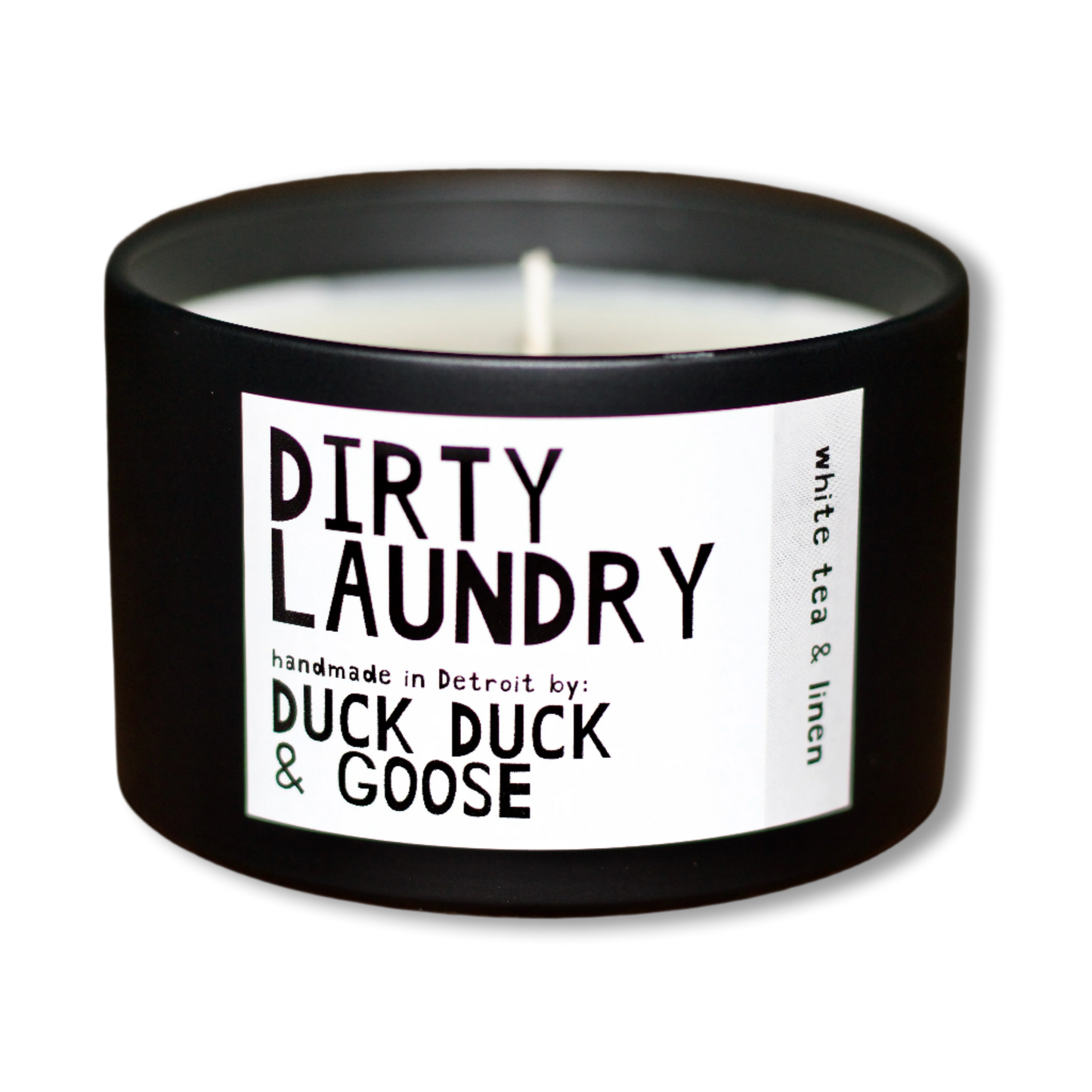 White Tea & Linen Scented Soy Candle: Dirty Laundry