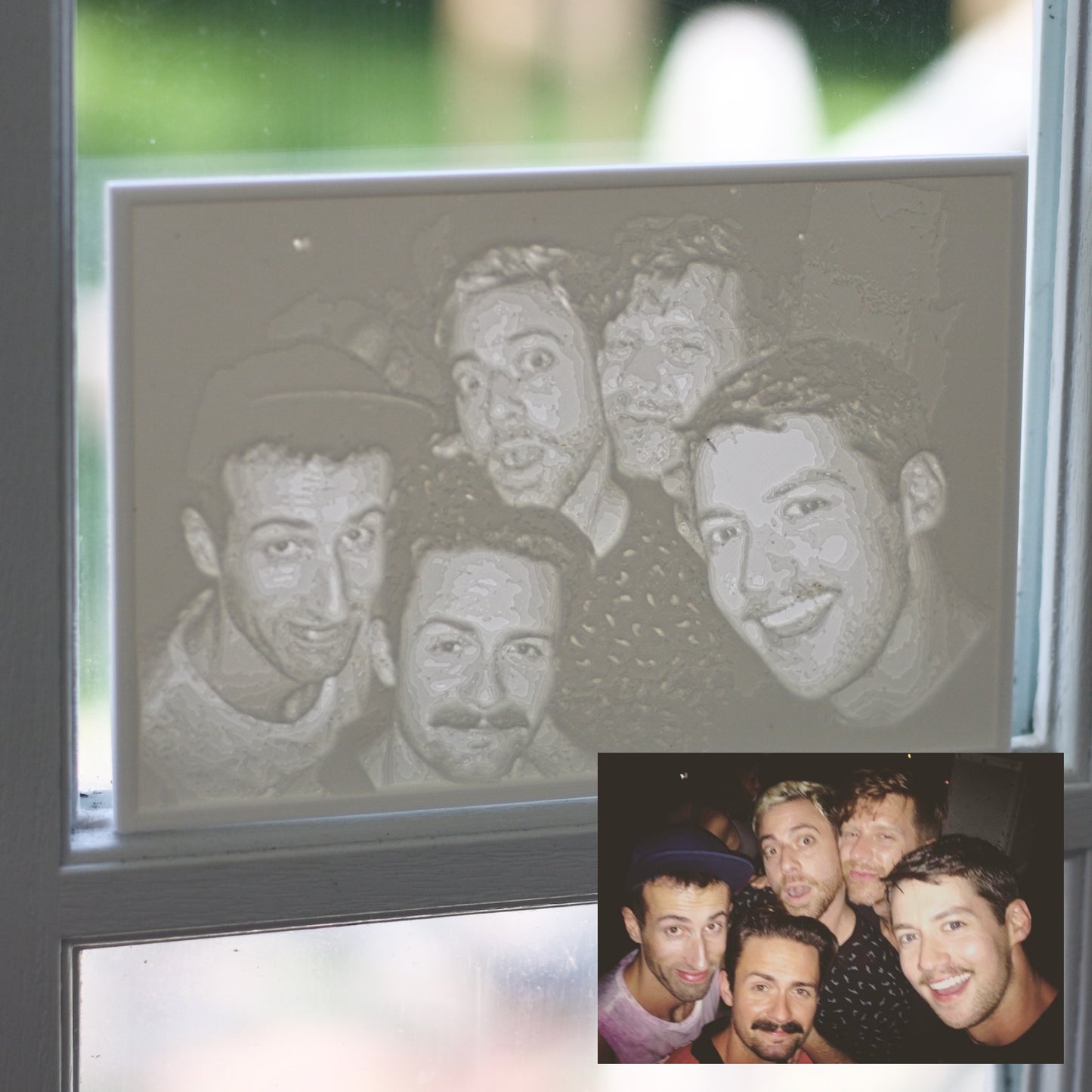 UPLOAD YOUR OWN PHOTO Custom Window Art (3D Printed Lithophane)
