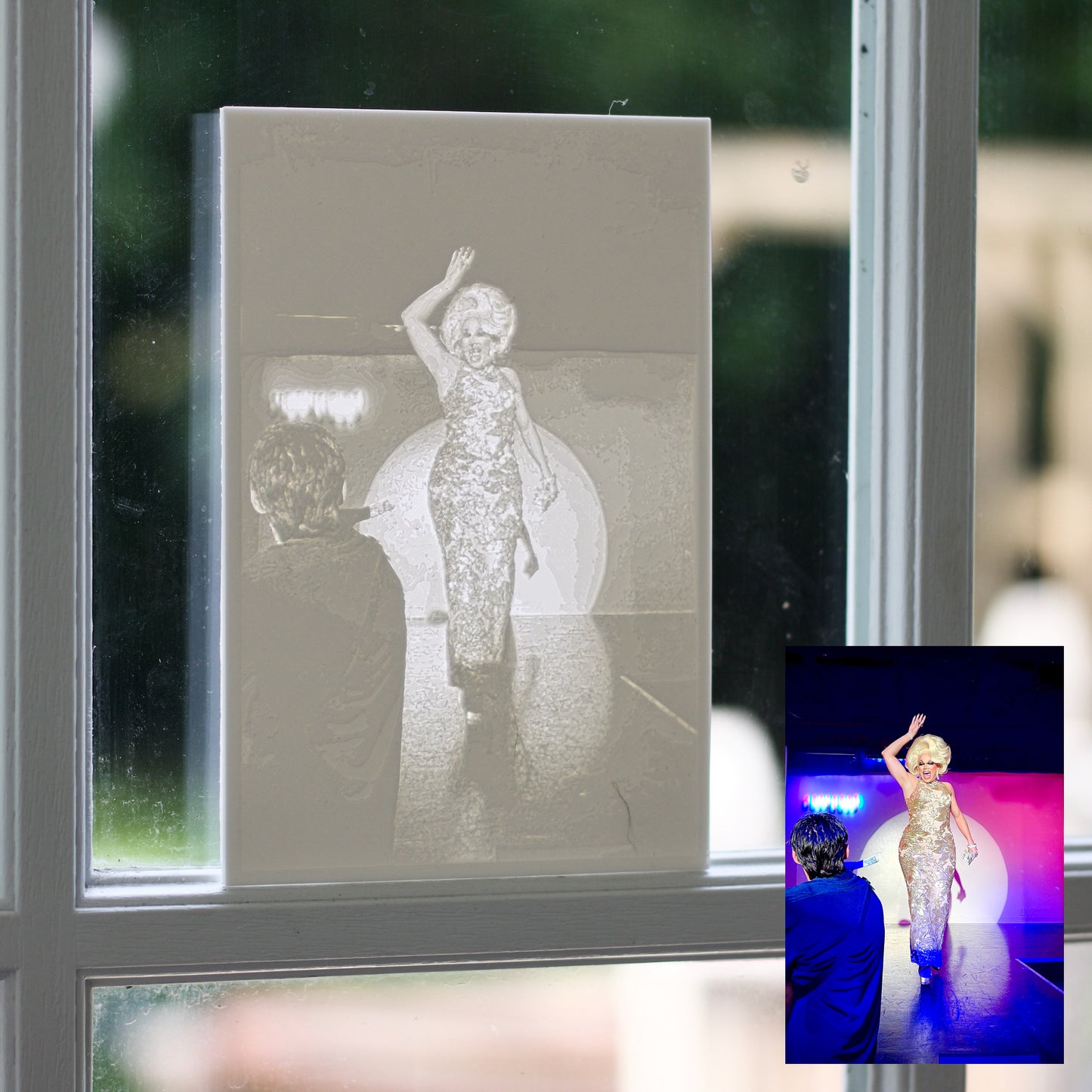 UPLOAD YOUR OWN PHOTO Custom Window Art (3D Printed Lithophane)