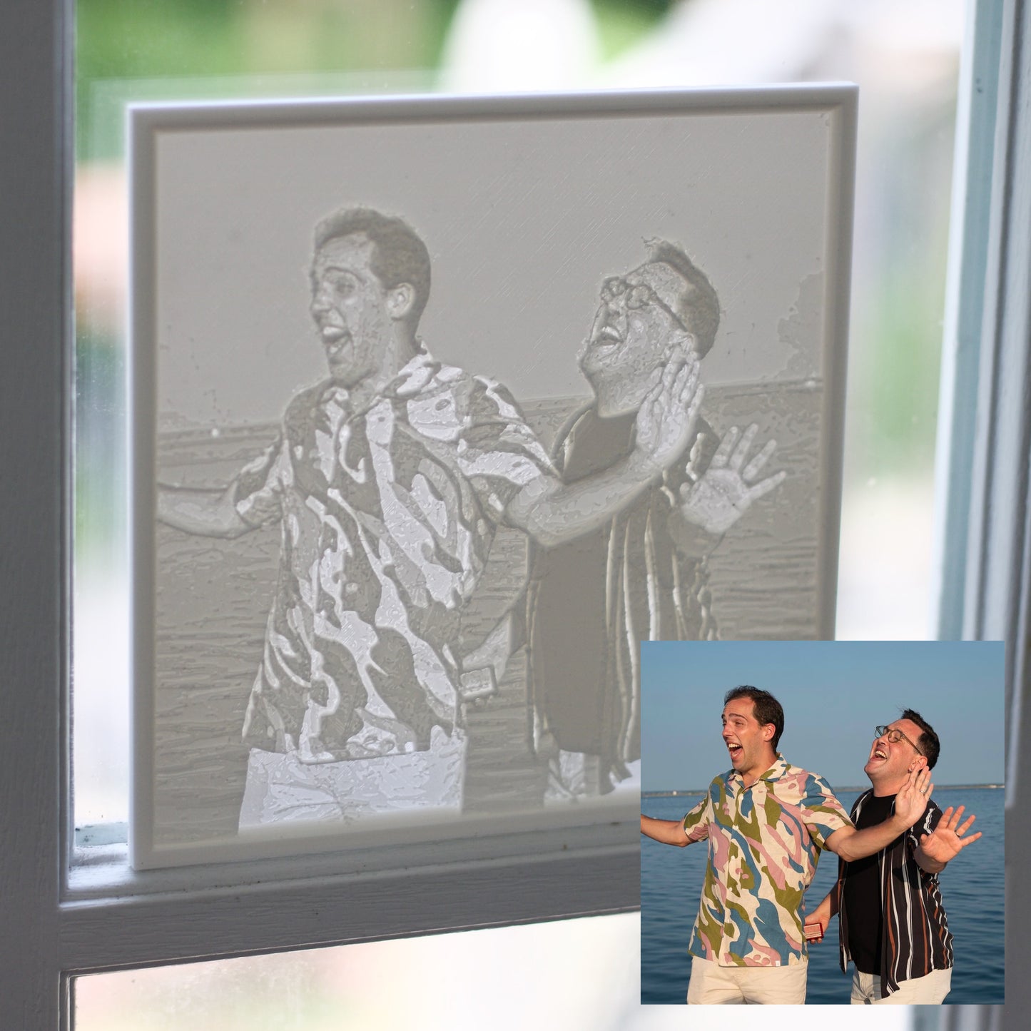UPLOAD YOUR OWN PHOTO Custom Window Art (3D Printed Lithophane)