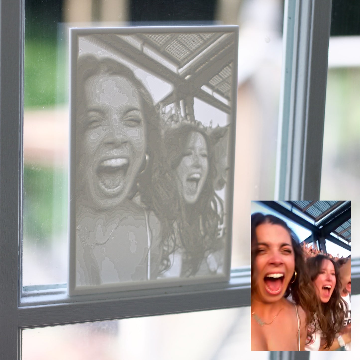 UPLOAD YOUR OWN PHOTO Custom Window Art (3D Printed Lithophane)
