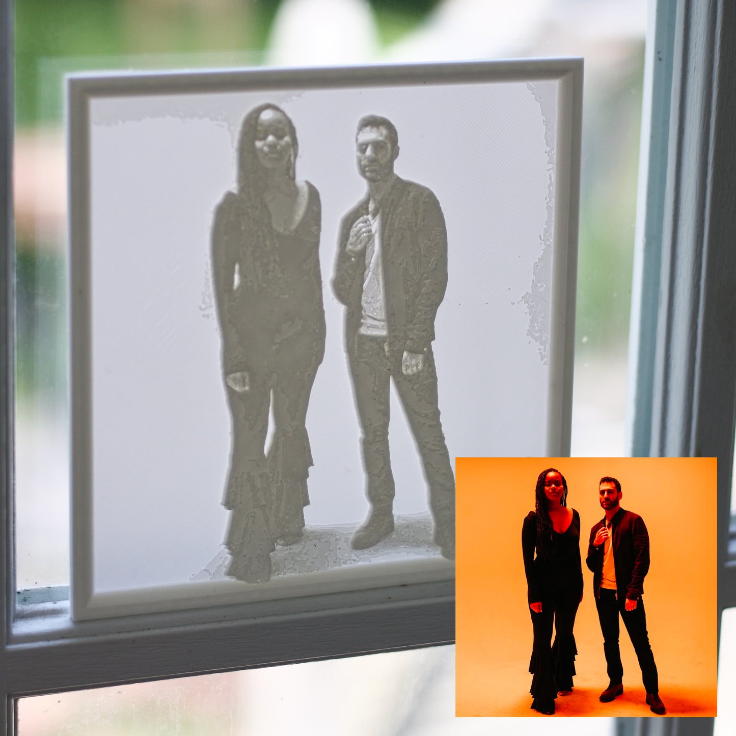 UPLOAD YOUR OWN PHOTO Custom Window Art (3D Printed Lithophane)