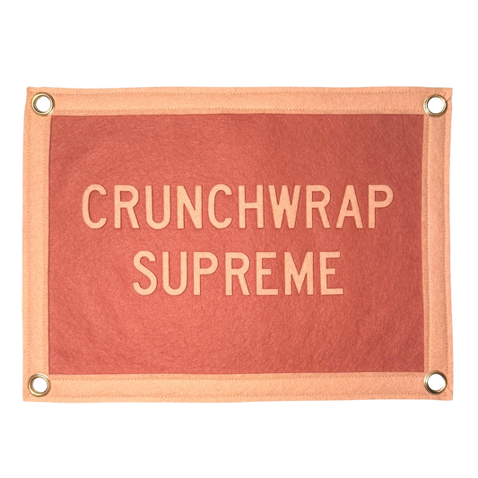 Crunchwrap Supreme Pennant Flag