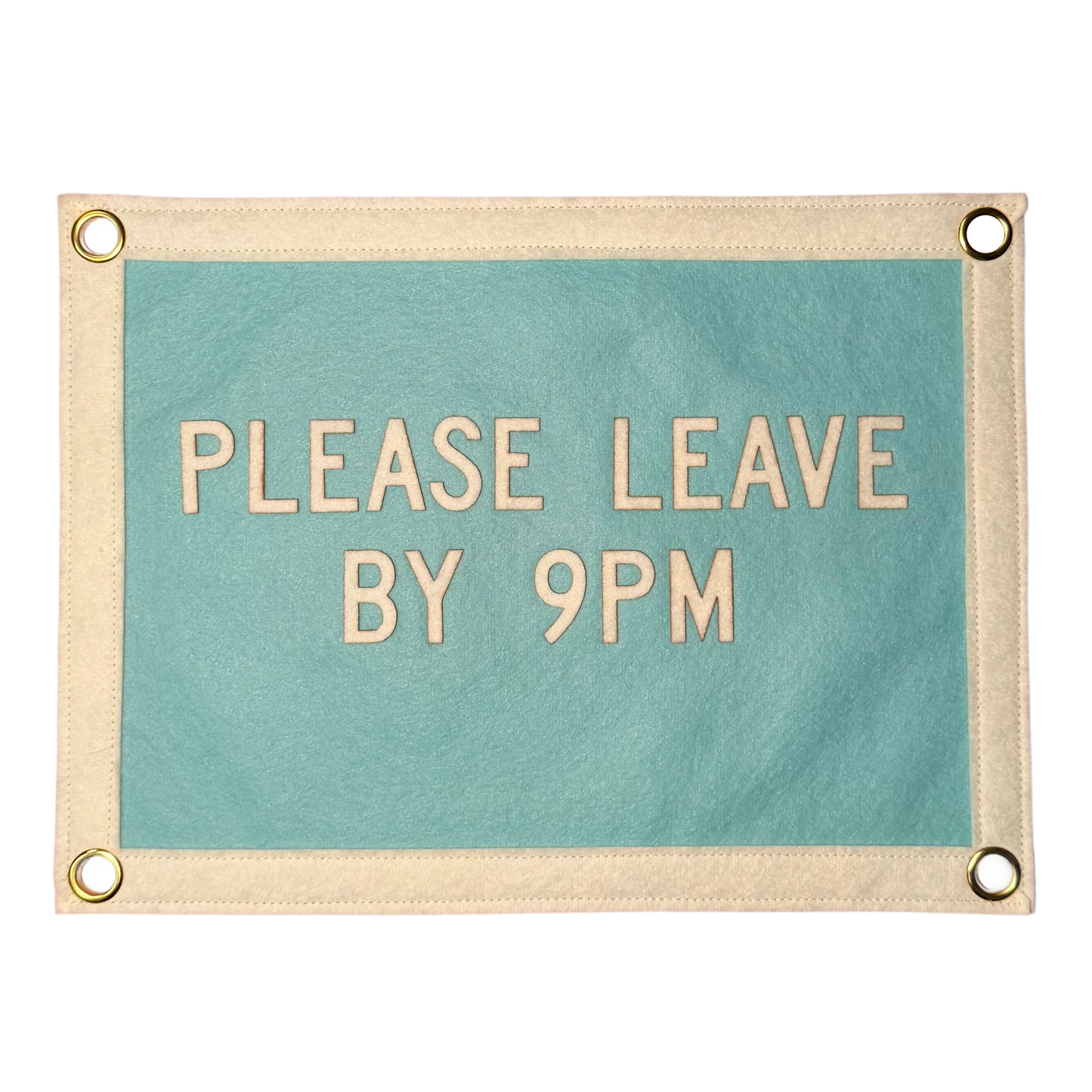 Please Leave by 9pm Pennant Flag