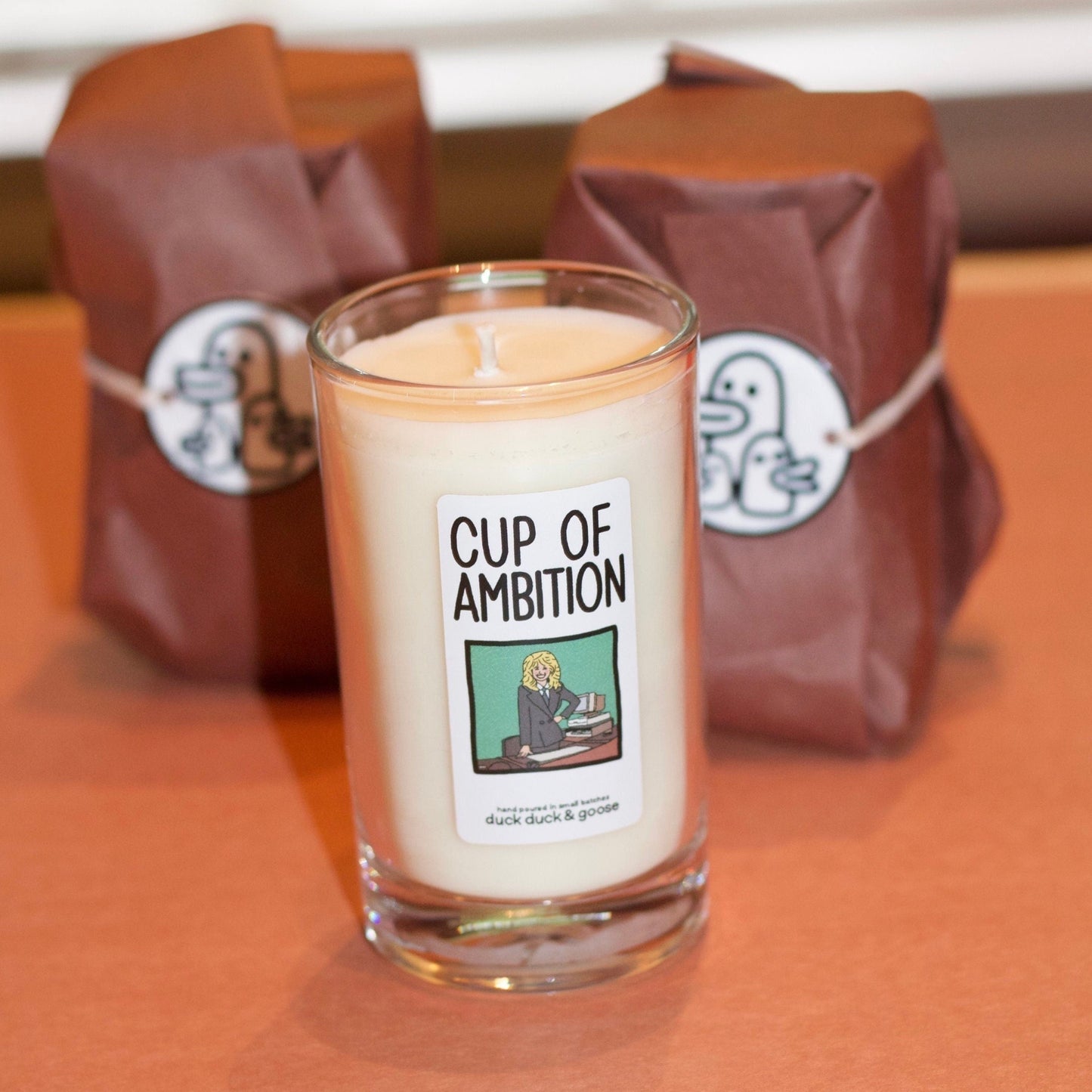 coffee & pancakes scented soy candle (Cup of Ambition)