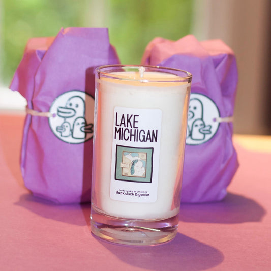 cedar & smoked berry scented soy candle (Lake Michigan)