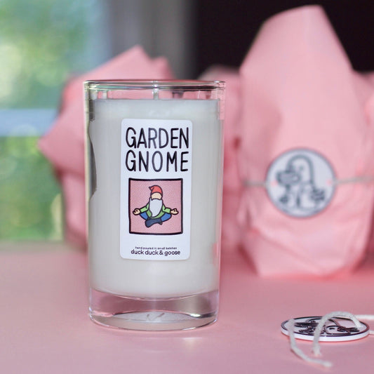 cactus flower & jade scented soy candle (Garden Gnome)